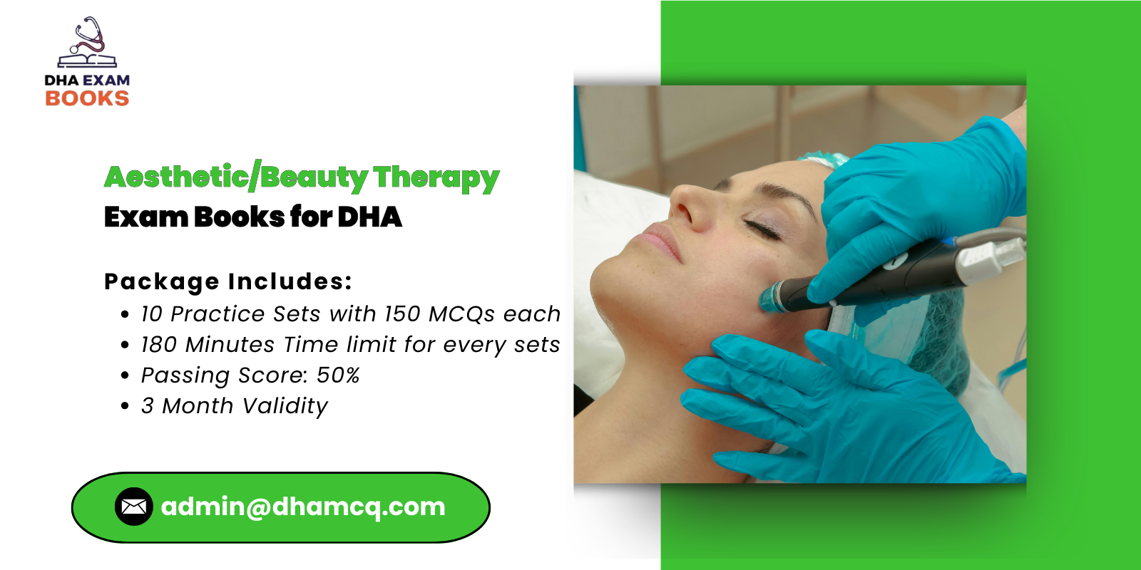 Aesthetic/Beauty Therapy Exam Books for DHA