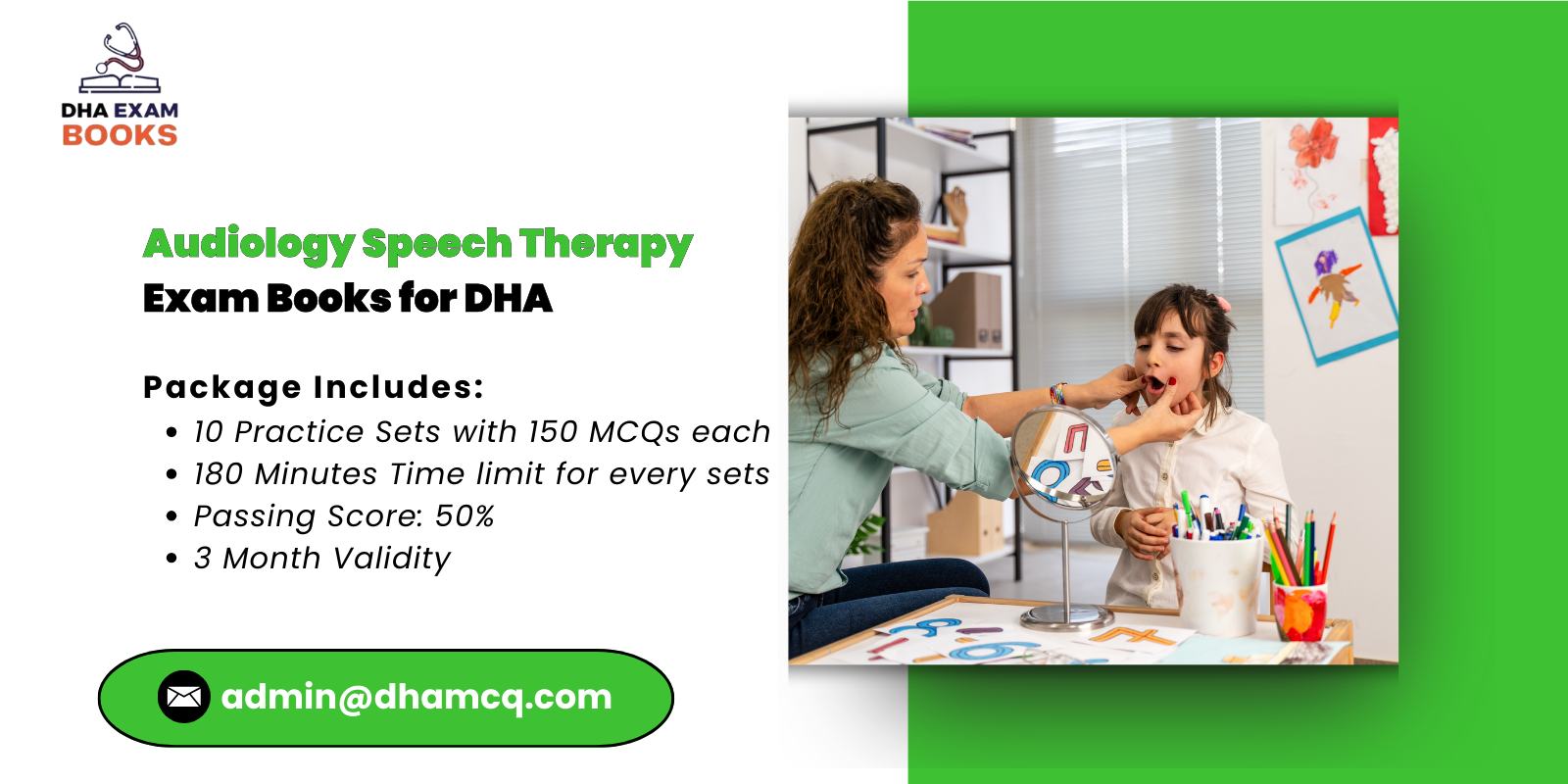 Audiology Speech Therapy Exam Books for DHA