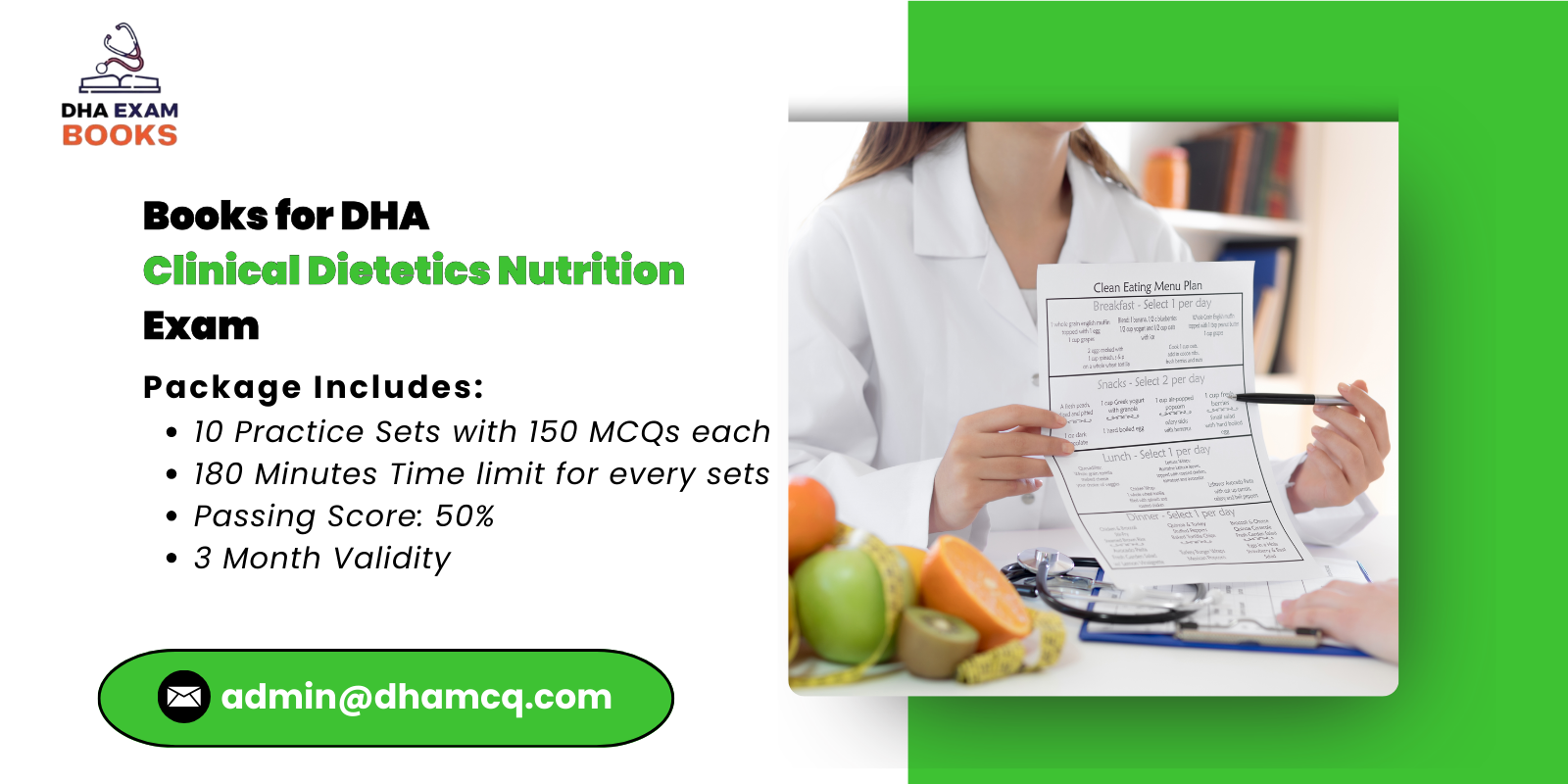 Books for DHA Clinical Dietetics Nutrition Exam
