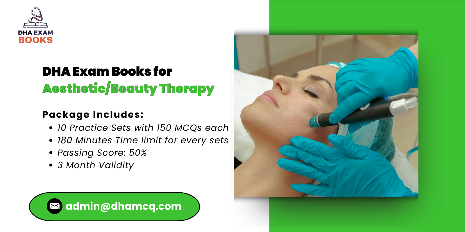 DHA Exam Books for Aesthetic_Beauty Therapy