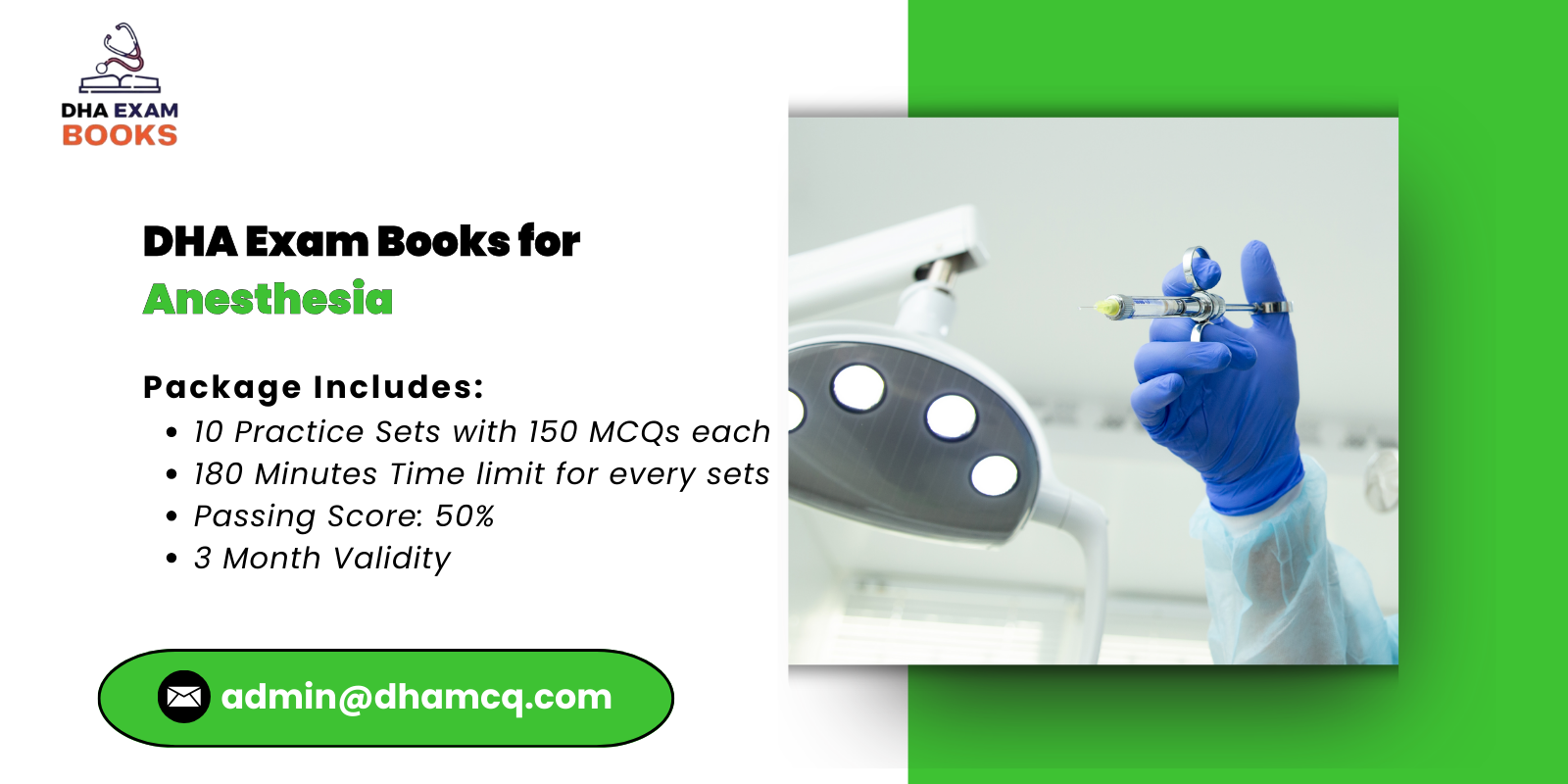 DHA Exam Books for Anesthesia