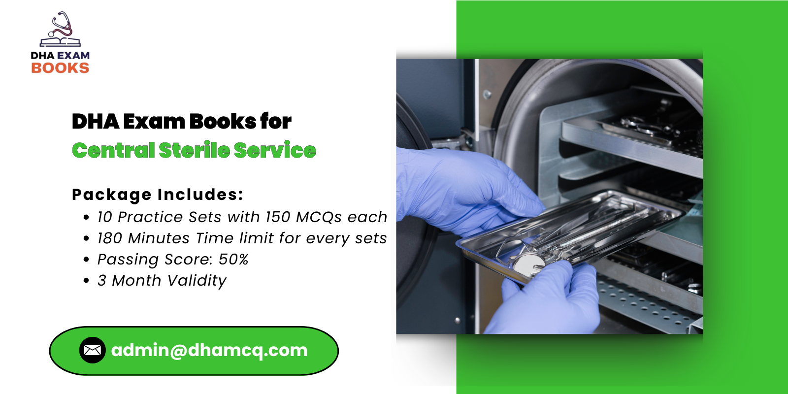 DHA Exam Books for Central Sterile Service