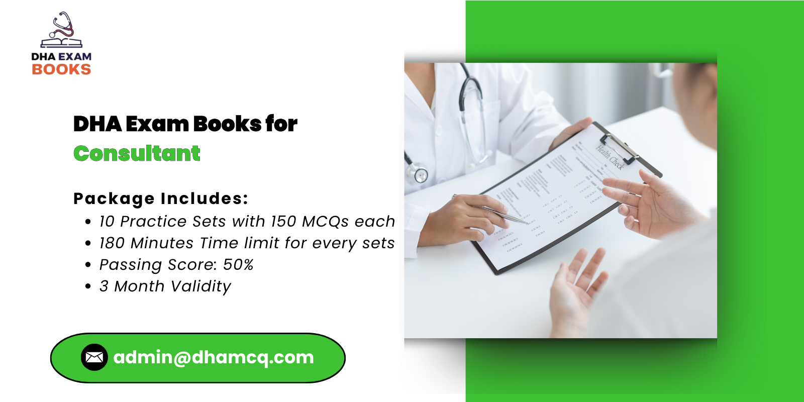 DHA Exam Books for Consultant