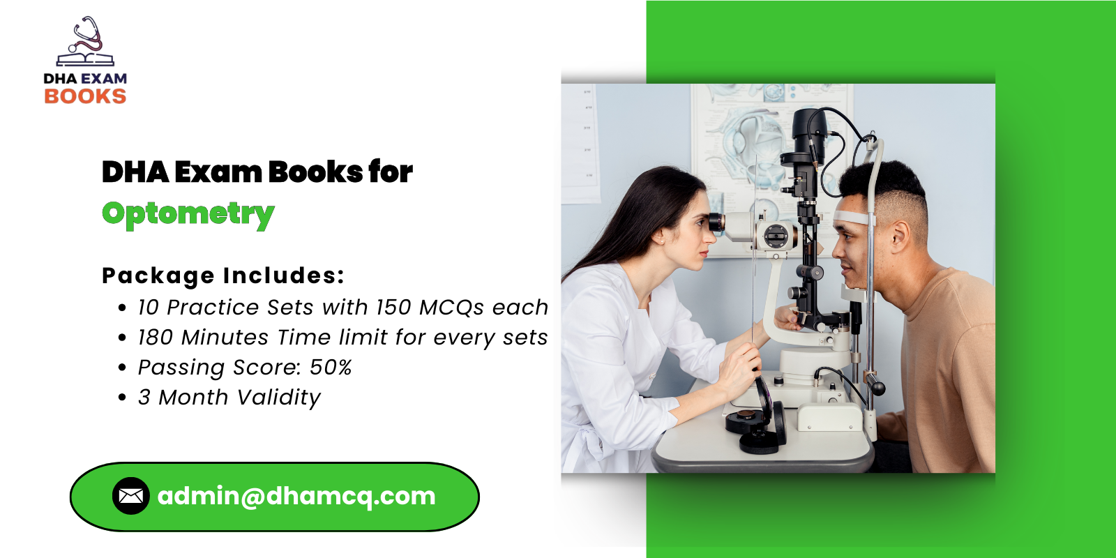 DHA Exam Books for Optometry