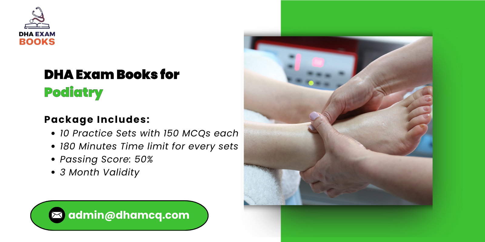 DHA Exam Books for Podiatry