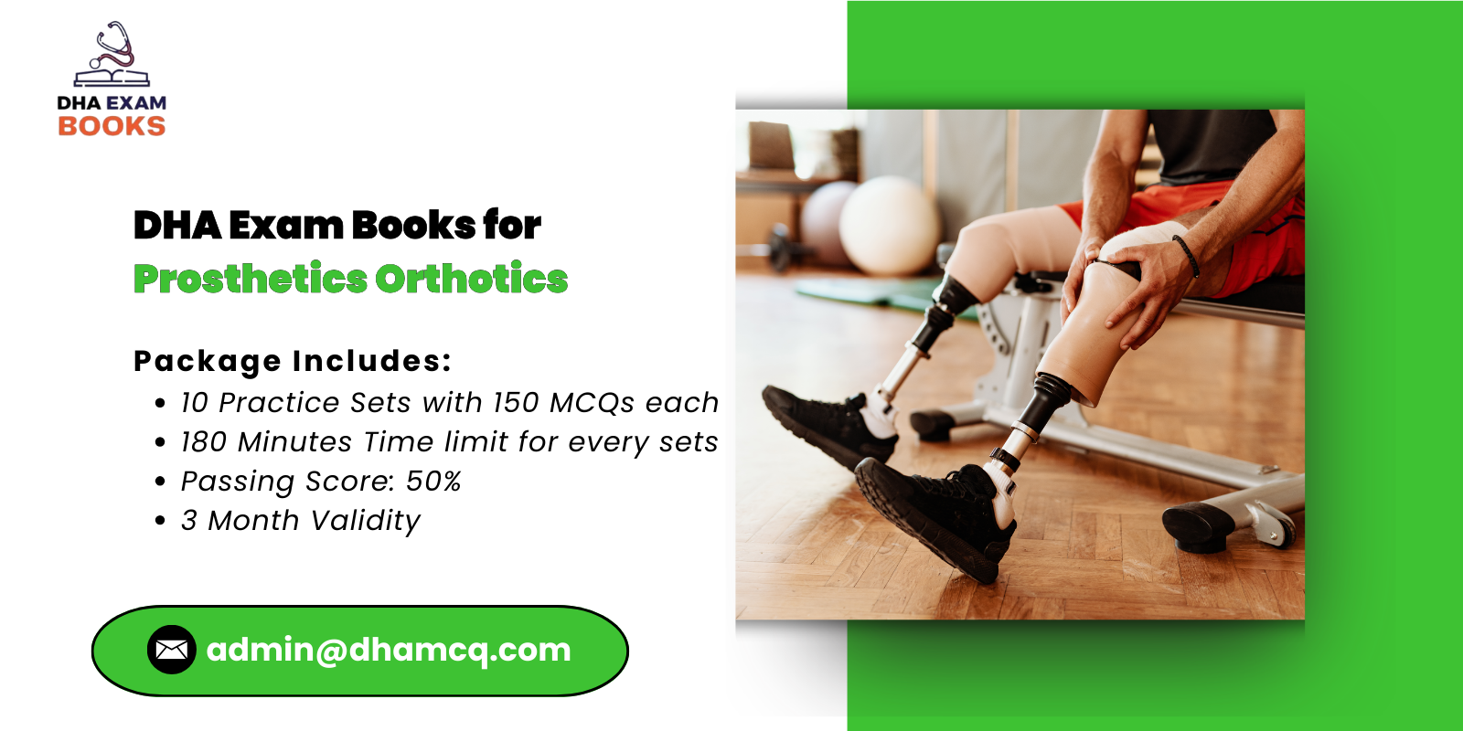 DHA Exam Books for Prosthetics Orthotics