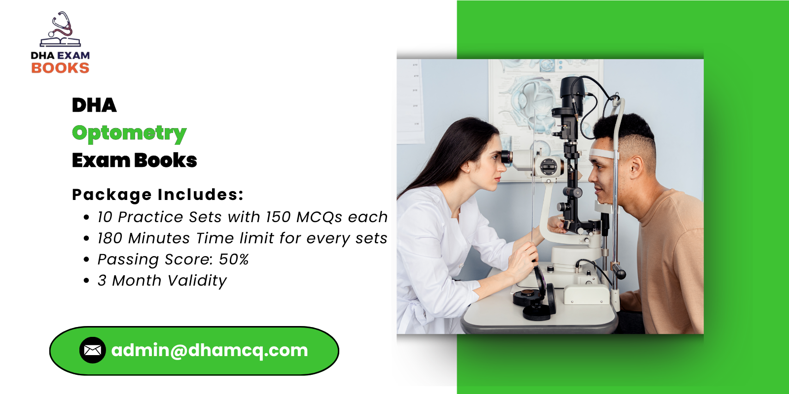 DHA Optometry Exam Books