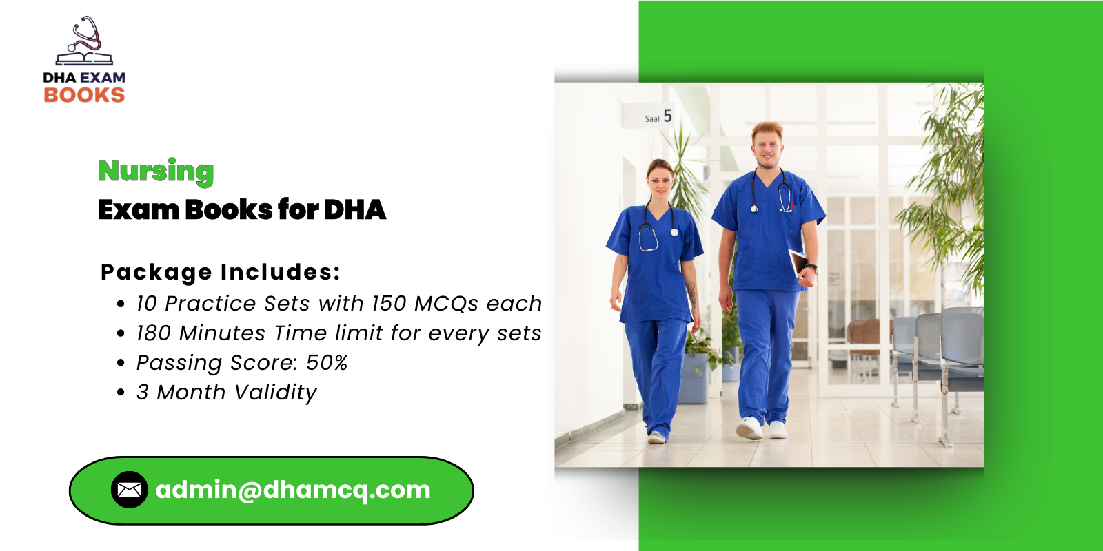 Nursing Exam Books for DHA