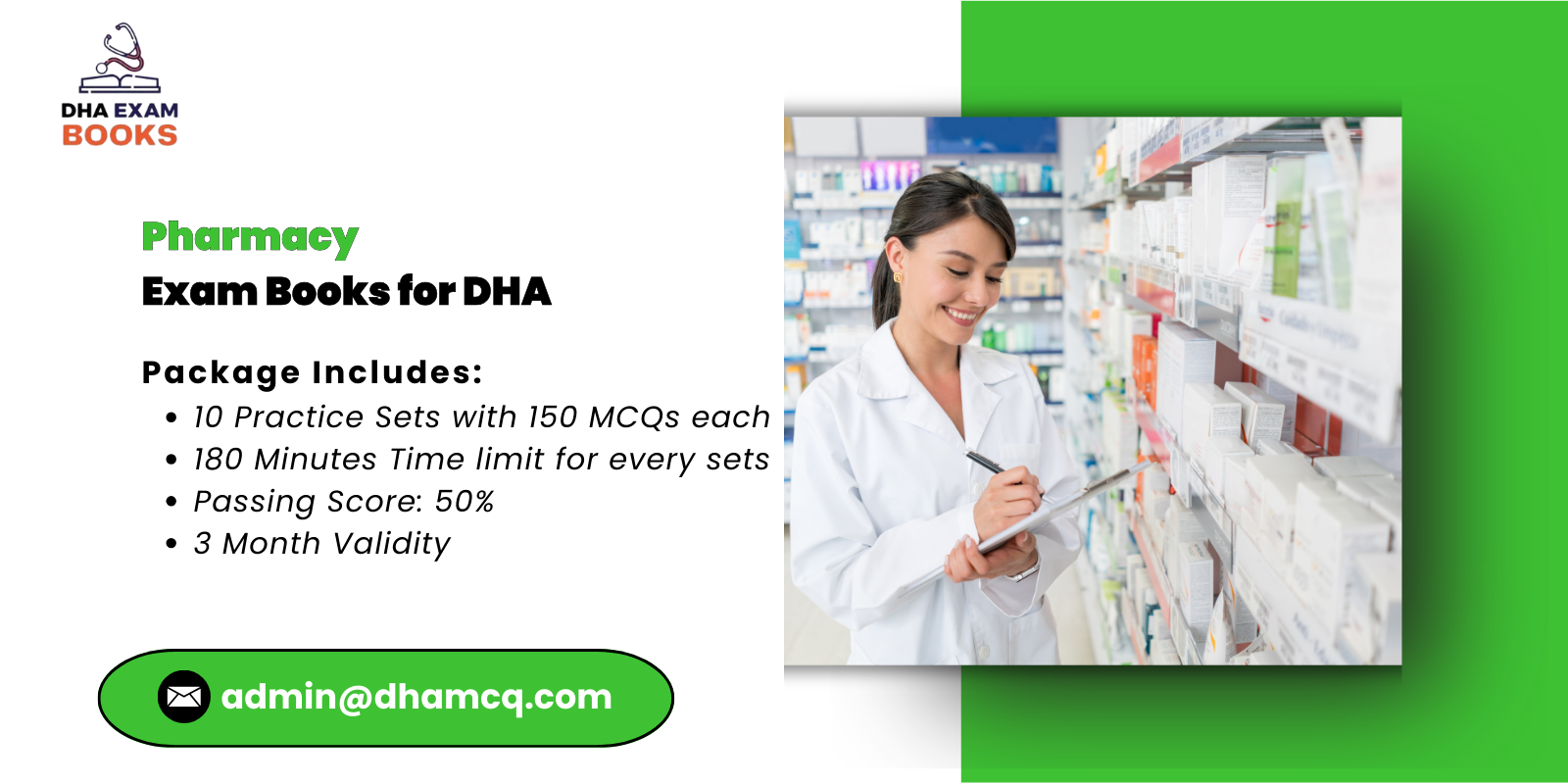 Pharmacy Exam Books for DHA
