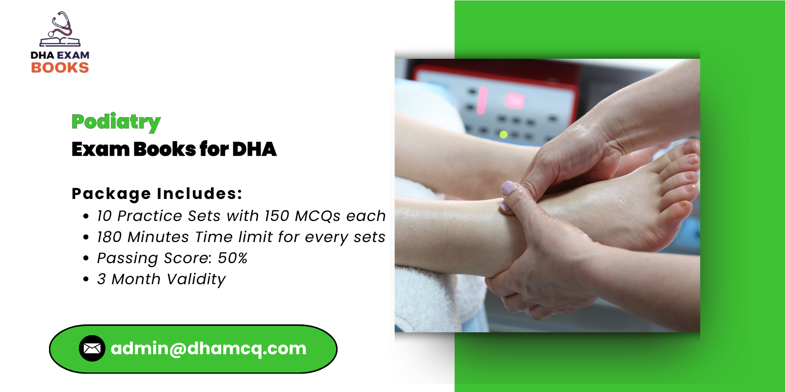 Podiatry Exam Books for DHA